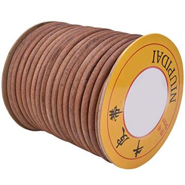 Imagem de Cinto de couro para máquina de costura 20m Cinto de couro de alta resistência para máquinas de costura domésticas Máquinas Overlock Ajustáveis ​​Duráveis ​​6mm 8mm 9mm Opções de (eu como)