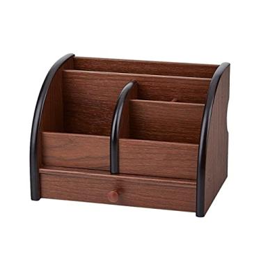 Imagem de Recipiente para canetas, organizador de escritório de grande capacidade, multifuncional, mesa, papelaria, gaveta, lápis, papelaria, mesa, organizador, suporte de caneta (cor: A)