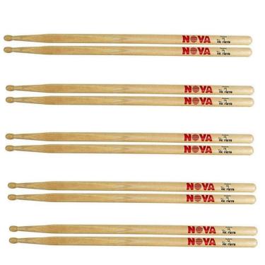 Imagem de Kit 5 Pares Baquetas Nova 7A Mad Vic Firth Cod6093