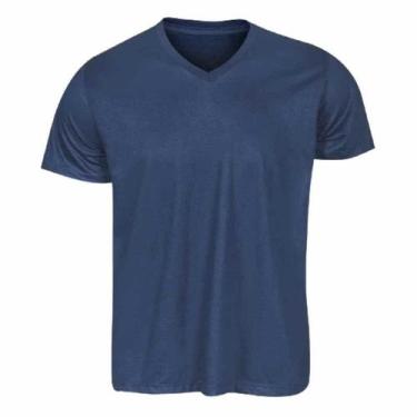 Imagem de Camiseta Basica Malha PV Gola V Trabalho Casual - Fardas Express,  PP