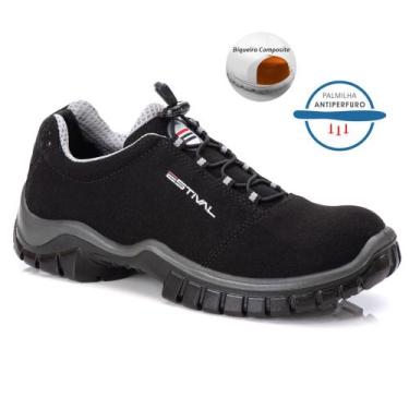 Imagem de Sapato De Segurança Em Microfibra Estival Bico Composite e Palmilha An