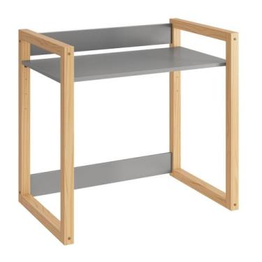 Imagem de Mesa Escrivaninha Infantil Zoe Cinza Fosco - Reller
