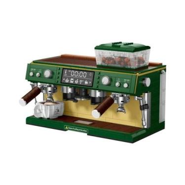 Imagem de Conjunto De Blocos De Montar Máquina De Café Vintage, Cafeteira Clássi