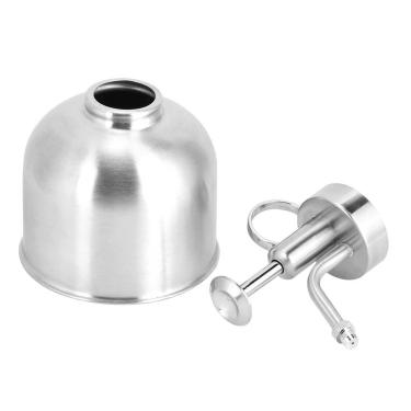 Imagem de Regador de aço inoxidável, pulverizador ajustável de pressão manual com alça ergonômica para plantas de jardim interno, escritório, vasos de flores