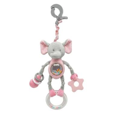 Imagem de Bichinho De Pelúcia Com Chocalho E Mordedor Para Bebê Naninha Baby Saf