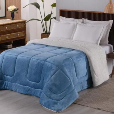 Imagem de Edredom Coberdrom Phoa Especial Pesado King - Azul - 100% Poliéster - 