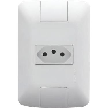 Imagem de Tomada Simples 10A Aria Tramontina Conj Embutir Modular 4x2