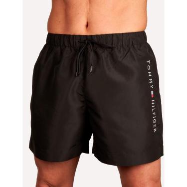 Imagem de Short Tommy Hilfiger Masculino Long Drawstring Core Logo Preta-Masculino