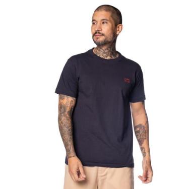 Imagem de Camiseta Masculina Gangster Básica Algodão Marinho, Marinho, M