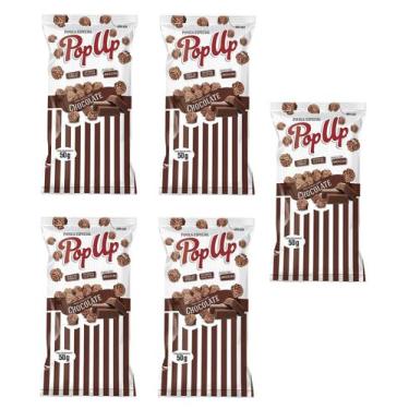 Imagem de Pipoca Pop Up sabor Chocolate 50g Especial - Kit 5un - Bel, pipoca cho