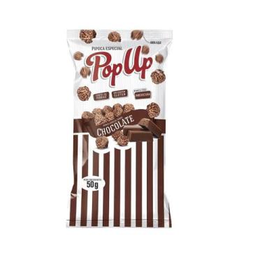 Imagem de Pipoca Especial Pop Up sabor Chocolate 50 gramas- Kit 10un - Bel, pipo
