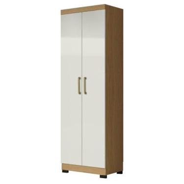 Imagem de Armário Multiuso 2 Portas 2000191 Atacama Off White com Pés Preto - Ar