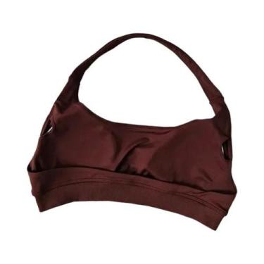 Imagem de Sutiã Esportivo Feminino De Alto Suporte, Sem Costura, Halter, Com Efe