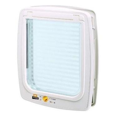 Imagem de Porta de Passagem Swing Tunel 15 para Cães e Gatos - Ferplast, Branco