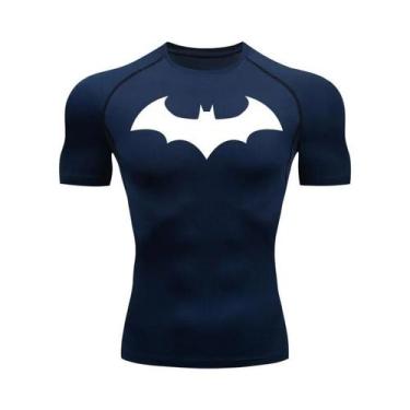 Imagem de Camiseta Masculina De Compressão Com Estampa De Morcego, Secagem Rápid