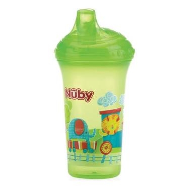 Imagem de Copo Transição Com Bico Rígido 270ml Infantil Bebê Nûby - Nuby, Verde