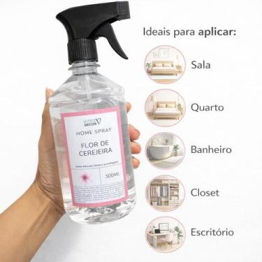 Imagem de Home Spray FLOR DE CEREJEIRA 500ml  Água Perfumada aromatizante de amb