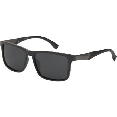 Imagem de Óculos de Sol Polarizado Masculino Preto Lentes Polarizadas Hastes com Metal 6282-Masculino