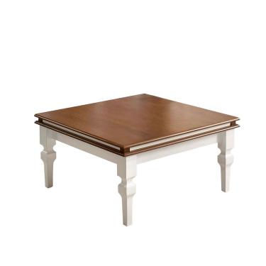 Imagem de Mesa de Centro Manchester 2039 Linz Móveis - Branco/Imbuia Glazer