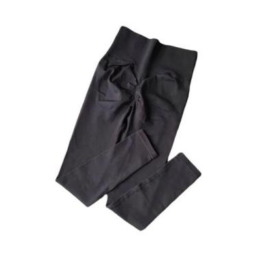 Imagem de Calças de Yoga Seamless de Cintura Alta - Leggings de Secagem Rápida p