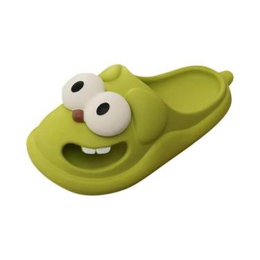 Imagem de Chinelos Femininos Engraçados De EVA Com Desenho De Cachorro De Olhos 