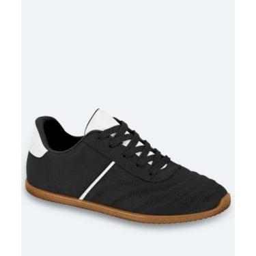 Imagem de Tênis Casual Feminino Recorte Moleca Preto-18097, Preto, 36