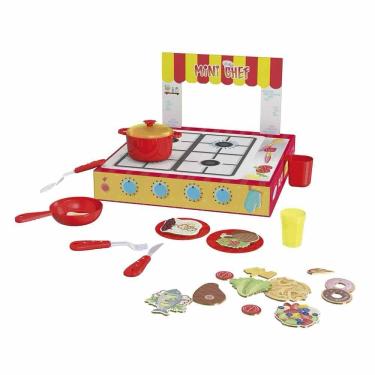 Imagem de Kit Cozinha Infantil - Mini Chef - Fogãozinho e Utensílios - Xalingo
