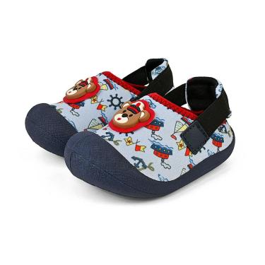 Imagem de Sapatinho Bebê Menino Babuche Infantil Conforto Verão Azul Marinheiro Gatatuya-Masculino