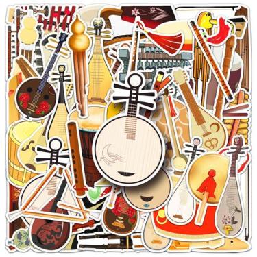 Imagem de Adesivos para instrumento musical chinês, 50 peças de vinil à prova d'