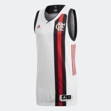 Imagem de Camiseta Regata de Basquete Flamengo Adidas II 2017 2018 Jogador Swingman CW3272-Masculino