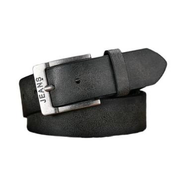 Imagem de Cinto Casual Unissex Retro Em Couro PU Estilo Ocidental Com Fivela De 