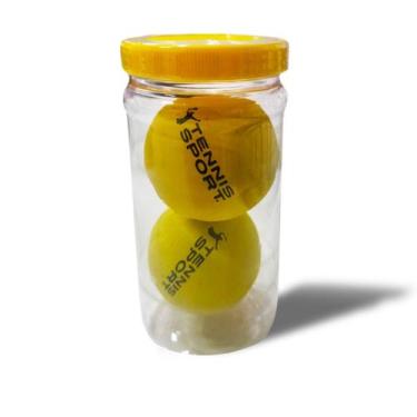 Imagem de Bola de Frescobol Tennis Sport (Tubo com 2 bolas) - Amarelo