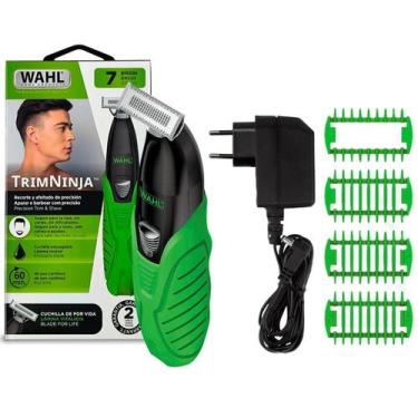 Imagem de Aparador de Pelos Wahl Trim Ninja Single Blade Sem Fio Verde Bivolt Au