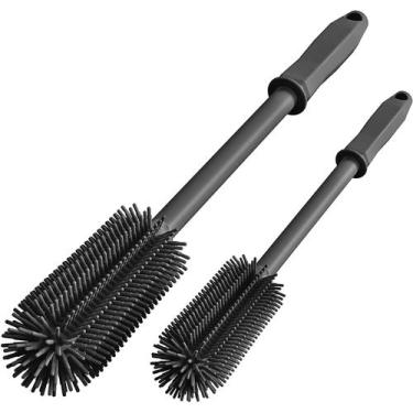 Imagem de Escova de limpeza SUPPHOUS, frasco de silicone de 40 cm+33 cm, pacote 