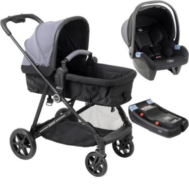 Imagem de Carrinho Bebe Materna Gris Base Burigotto Reversivel Revert 22 Gris