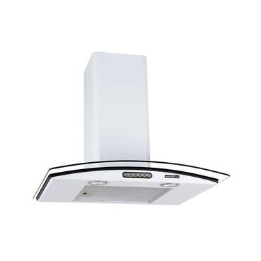 Imagem de Coifa de Parede Nardelli Vidro Curvo Slim White 60cm com Led Branco 220V