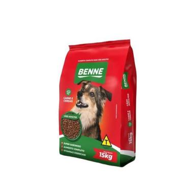 Imagem de Ração Para Cães Adultos Benne Original Sabor Carne e Cereais 15 Kg