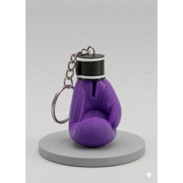 Imagem de Chaveiro luva de boxe impressão 3d em miniatura 5x2 cm para chaves e d