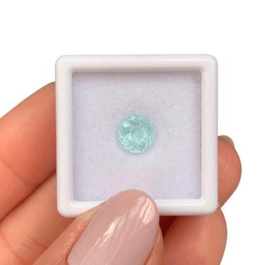 Imagem de Turmalina Paraíba Azulada Neon Brilhante ø7mm 1,40ct - SP GEMAS