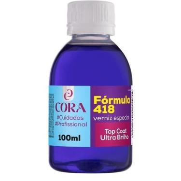 Imagem de Esmalte Profissional Cora 100ml Fórmula 418 Top Coat Ultra Brilho