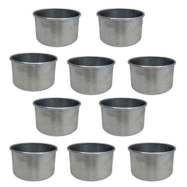 Imagem de Kit 10 Formas Bento Cake Alumínio Bolo Burguer - Aluminio Forte de Ara