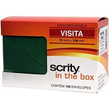 Imagem de Envelope Visita Colorido 72X108 Vd.Escuro Brasil 80G - SCRITY