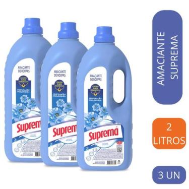 Imagem de Amaciante Concentrado Roupa Macia e Cheirosa Suprema Kit Com 3 Unidade