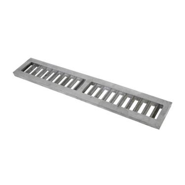 Imagem de Kit Ralo Grelha Linear 7134X10GDA Captação Águas Pluviais Carga 500Kg Escovado GDA Industria e Distribuidora de Fundidos