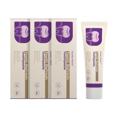 Imagem de Creme Dental Kreain Nature Clareador Removedor de Manchas Kit com 3 Un
