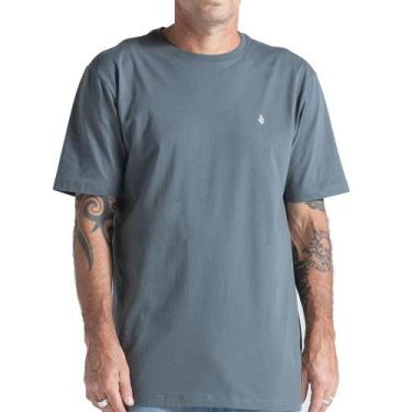 Imagem de Camiseta Volcom Stone Blanks WT26 Masculina Cinza Chumbo, Tundora, P