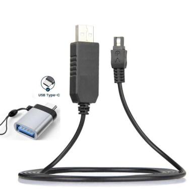 Imagem de Cabo de Alimentação CA AC-L200 USB 3.0 com Adaptador USB-C para Filmad