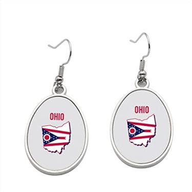 Imagem de Brinco Ohio – Brincos pendurados para meninas – Presente de festa de aniversário dos namorados, Metal, Sem pedras preciosas