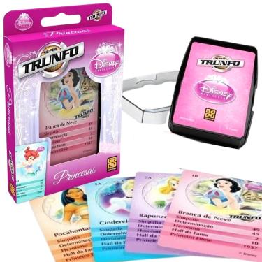 Imagem de Jogo Carta Super Trunfo Princesas Disney Baralho Menina Grow