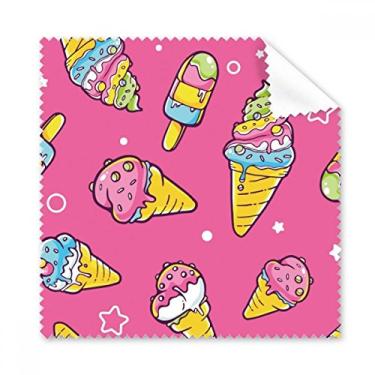 Imagem de Pano de limpeza Star Pink Sugar picolé sorvete pano de limpeza de tela de telefone limpador de óculos 5 peças